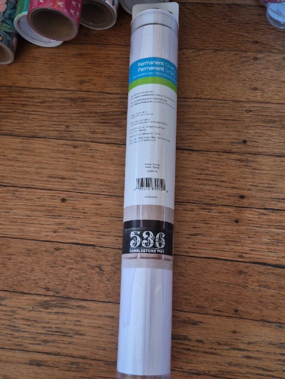 Cricut Premium Vinyl Roll — White Glossy Permanent
